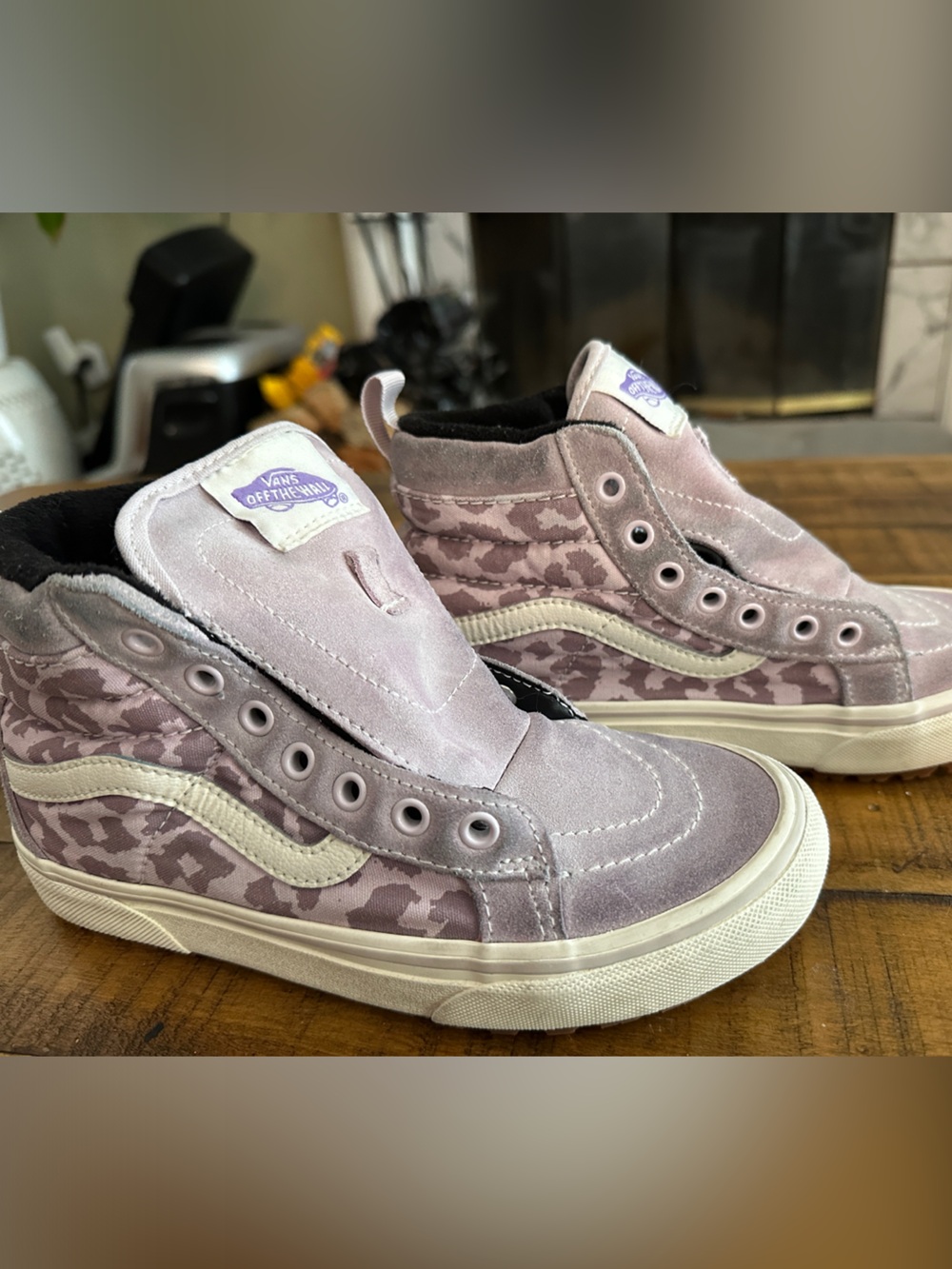 Vans Kids Lavender Camo High-Top Sneakers youth 3